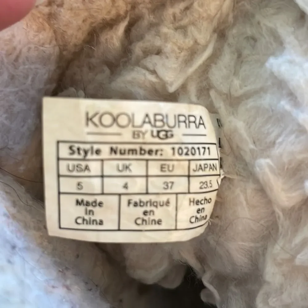 Koolaburra by Ugg bow shearling boots Girls Juniors Women's cozy boho size 5